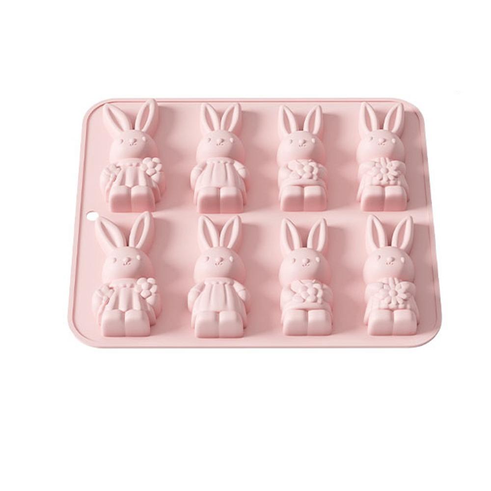 

8 Grids Silicone Chocolate Molds Non-Stick Baking Mold Cake Baking Mold Dessert Decoration