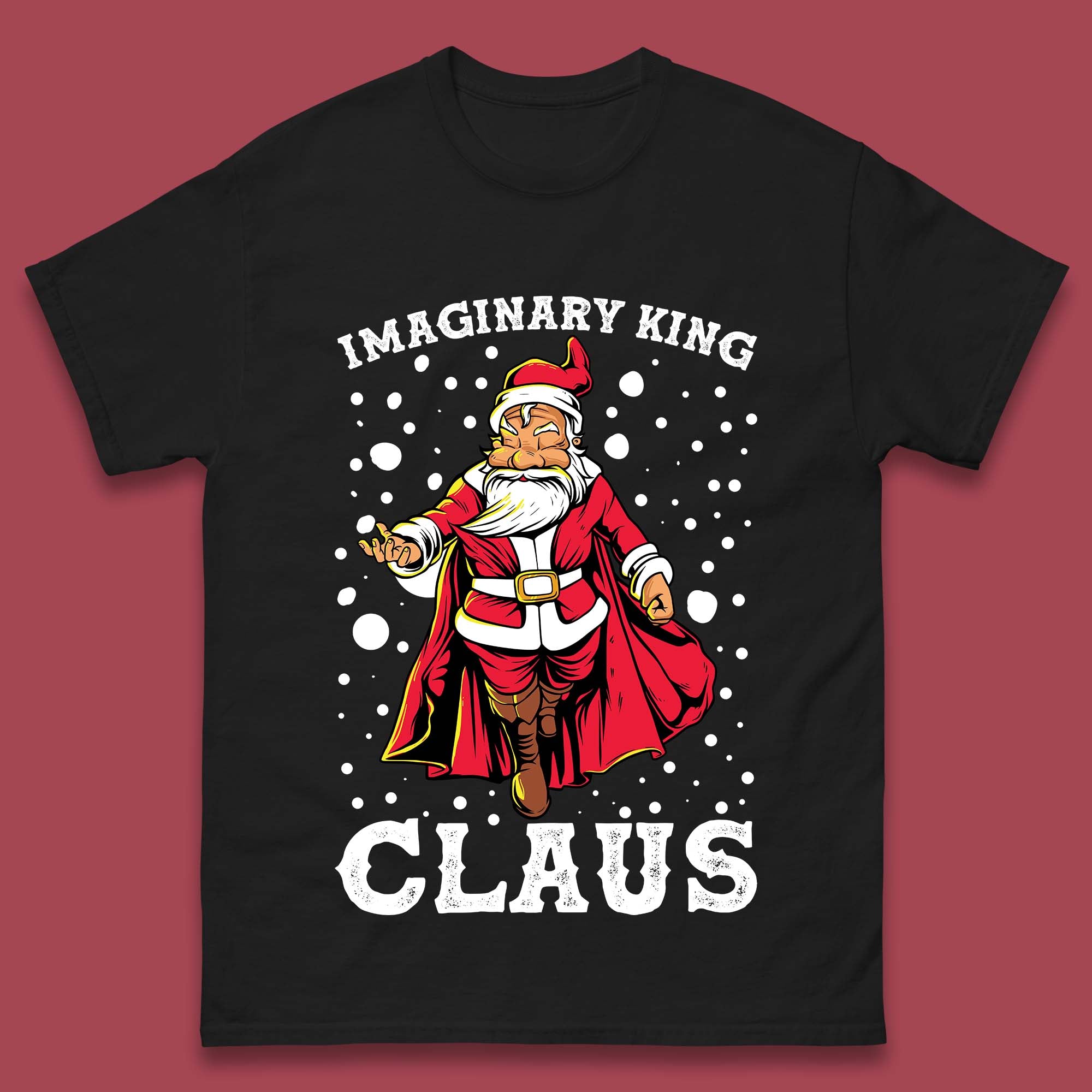 Imaginary King Santa Claus Christmas T-Shirt Womens Tops Tees M