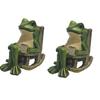 Miniature Frogs On Swing Solars Powered Light Garden Lamp Automatic Night Lamp Resins Craft Light For Terraces Balconies