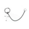 Stylish Wireless Earphones Titanium Steel Protective Chain Earrings for AirPods