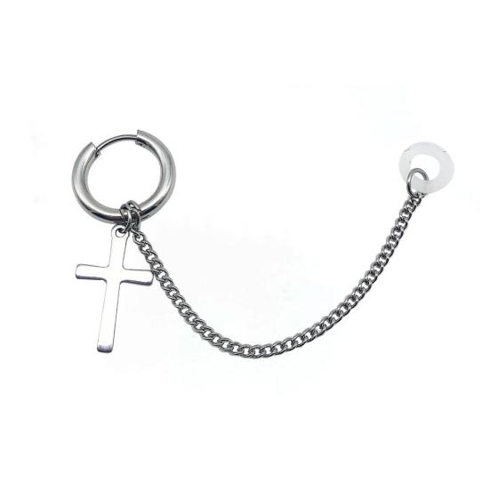 Stylish Wireless Earphones Titanium Steel Protective Chain Earrings for AirPods