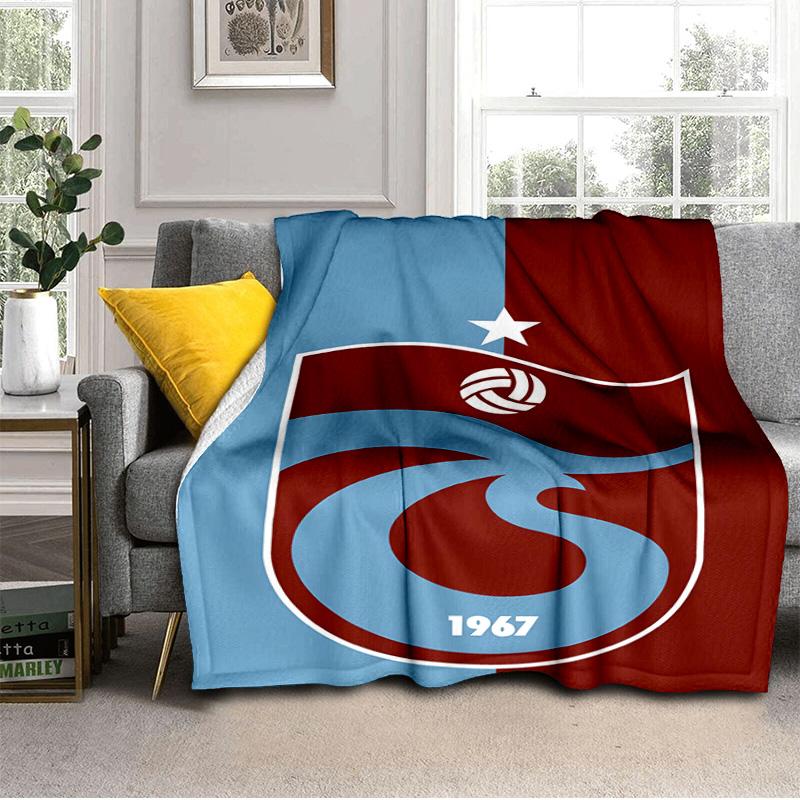 Coperta con Stemma Trabzonspor Adatta per Divani, Letti, Uffici e Campeggio - Regalo Perfetto per Halloween Natale