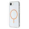 For iPhone 16e Magnetic Case Acrylic TPU Clear Phone Back Cover