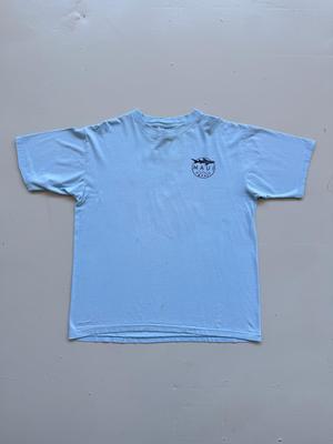 Light Blue Maui and Sons Shark 90's Vintage Single Stitch Surf Graphic T-Shirt -
