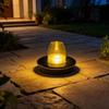 Waterproof Floating Candle Light Luminous Simulated Flame Buoyant Luminous Water Decor Amber Cover Buoyant