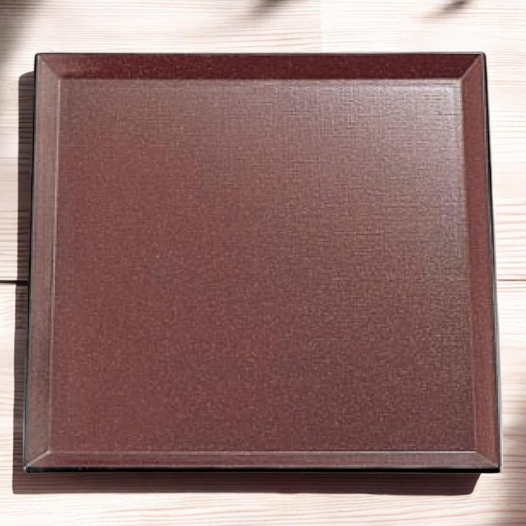 Square Tray with a and Lacquerware Finish Made in Dishwasher Safe J-kitchens 1-shaku (33cm) Non-Slip, Anti-Slip Fabric, Heat-Resistant (ABS Resin)