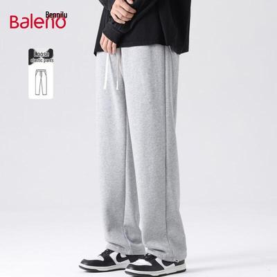 Baleno Heren Losvallende Wijde Pijpen Casual Broek