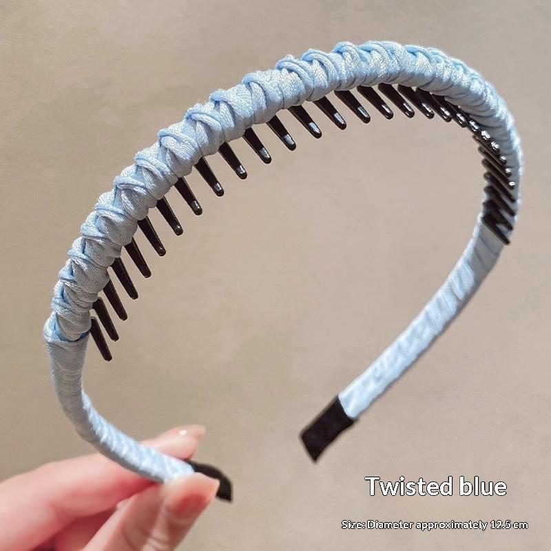 Sparkly Rhinestone Toothed Headband Non Slip Full Glitter Hair Accessory for Family Reunion Vacation Daily Wear