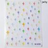 1 piece  5D silver nail stickers metal mini star nail art stickers high quality exquisite decals self-adhesive nail art stickers