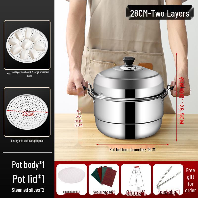 Extra Large Stainless Steel Steamer Pot