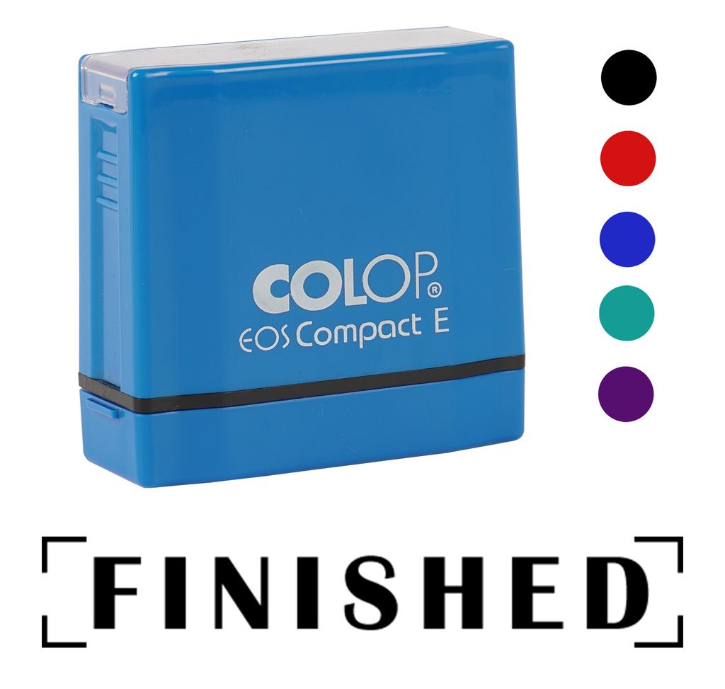 Printtoo Finished Self Inking Rubber Stamp Pre-Inked Office Stamp- Home Office Business Stationery, Black- 42 x 9