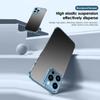 For iPhone 16 Pro Frameless Case Titanium Alloy Phone Corner Pad Bumper Cover with Camera Lens Protector