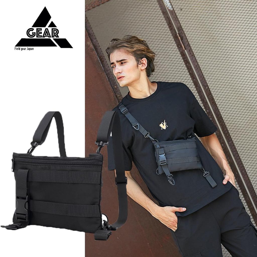Field gear Japan Tactical Sacoche Shoulder Military Shoulder Waist Sling Fabric Pouch, Bag, Pouch, Bag, One-Shoulder Bag, Ultra-Lightweight,