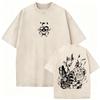 Washed Vintage Anime Jojo Bizarre Adventure Tshirt Retro Manga Giorno Giovanna T Shirts Men Casual Cartoon Oversized Tshirts