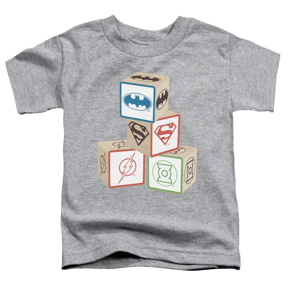 Justice League Of America  Logo Blocks  Child/Toddler T-Shirt S
