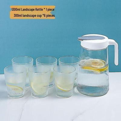 Shangqi Glass Cold Water Pitcher Set