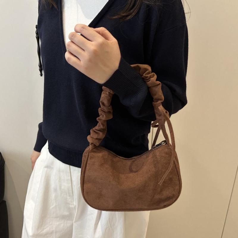 New 2025 Pleated Small Handbag, Lightweight and Casual Underarm Shoulder Bag, Korean Version Popular Bag