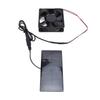 0,8 W 4 V Solarpaneel-Lüfter-Kit Professionelles polykristallines Silizium-Solarpaneel-Abluftventilator-Kit für Hühnerstall
