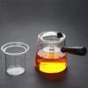 Glass Teapot with Wooden Side Handle