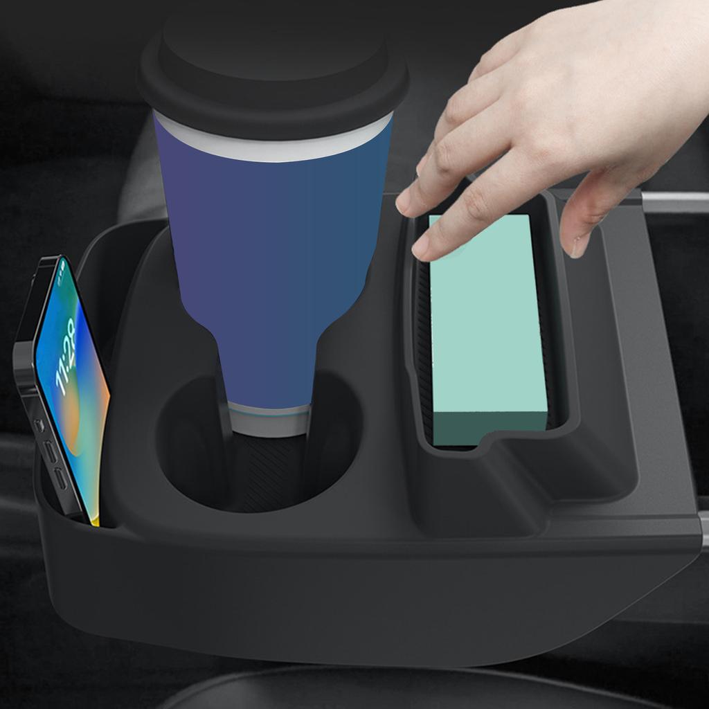 For Tesla Model Y Standard 2025 Silicone Central Control Cup Holder Silicone Glasses Holder Tray Car Interior Accessories
