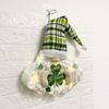 Patricks Day LED Lighted Gnome Doll Dwarfs Ornament Swedish Tomtes Hangings Sign Holiday Party Front Door Wall Gift
