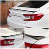 For Honda Accord 2018-2021 Shiny Bblack Tail Wing Lip Trim Sports Style Spoiler Trim ABS Plastic