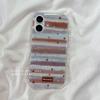 Minimally Striped Small Stars Chocolate Phone Case for Samsung Galaxy A37 A57 A17 A07 A52 A34 A33 A23 A14 A13 4G 5G Back Cover