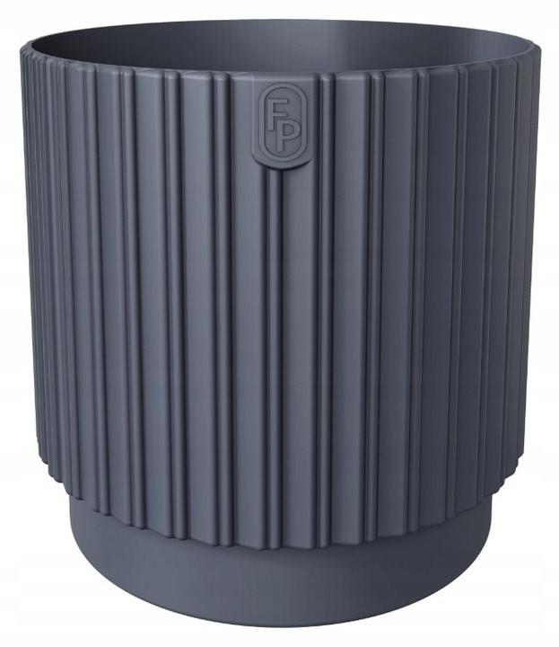 Doniczka Mika Cyli Petit Eco Recycled 22 Antracyt Form-Plastic