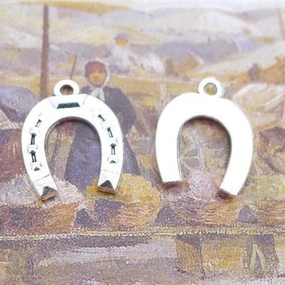 Accessoires de Bijoux en Alliage d'Argent Antique Fer à Cheval, 22x16mm, 100 pièces/paquet, 1,4g