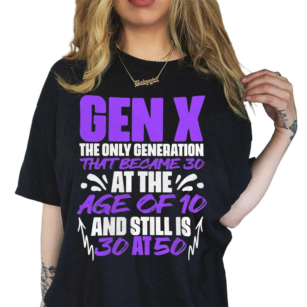 Funny Generation X Graphic T-Shirt, Retro Gen X Humor Vintage Unisex Tee