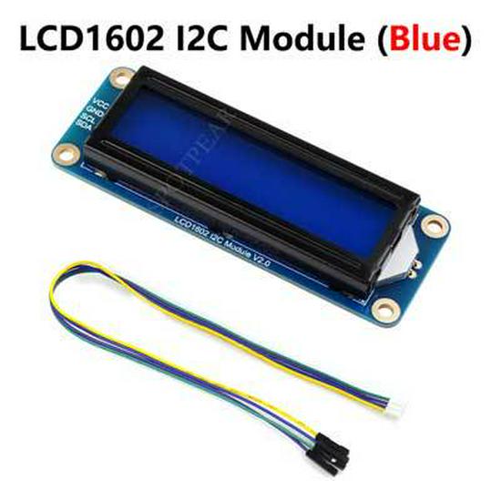LCD1602 I2C Adjustable Backlight Display 3.3V/5V for Arduino, Raspberry Pi, ESP32, Pico