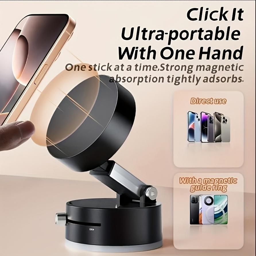 Home and Car Dual-Use Magnetic Lazy Phone Holder with Vacuum Suction Cup, Extendable Folding Portable Multi-Function Stand