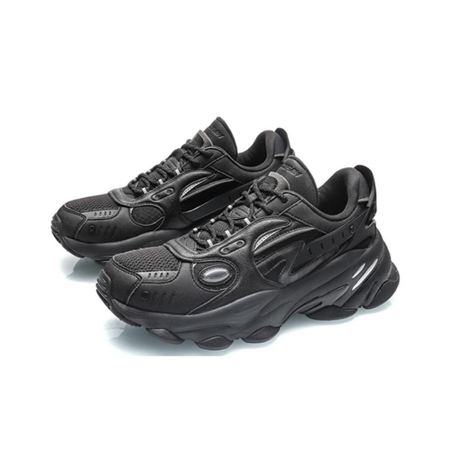 Li Ning CF Alien Secret Silk Road Trendy Casual Non-Slip Wear-Resistant Breathable Low-Top Dad Shoes Men sneaker Black AGLQ181-4