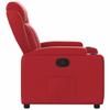 Relaxation Armchair In Red Synthetic Leather