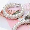 Party Wedding Engagement Big Circle Pearl Hoop Earrings Round Shape Elegant Drop Dangle Ear Stud