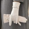 Windproof Women Winter Gloves Velvet Lined Warm Gloves Imitation Cashmere Gloves  for Winter Use