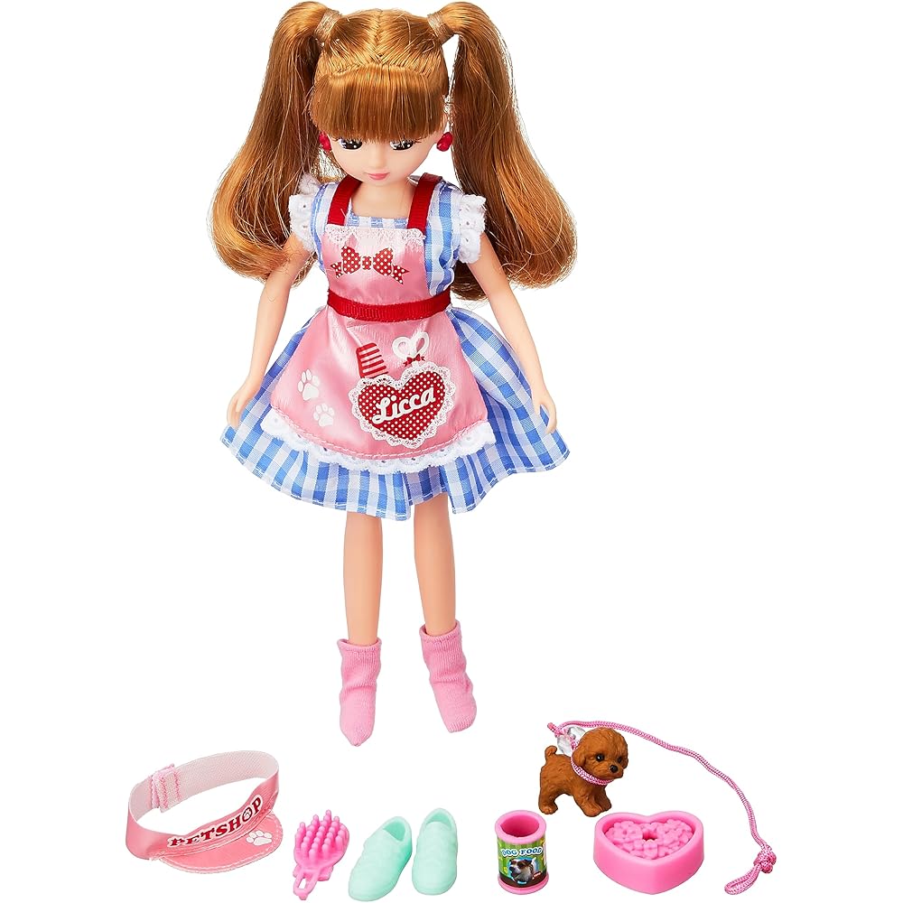 TAKARA TOMY Boneca Licca-chan LD-11 Tosadora de Animais de Estimação Brinquedo com Acessórios para Crianças