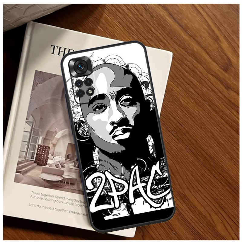 Rapper 2pac Singer Tupac Case For Xiaomi Redmi Note 13 14 9 10 11 12 15 Pro Plus Cover For Redmi 15 C 14C 10C 12C 13C
