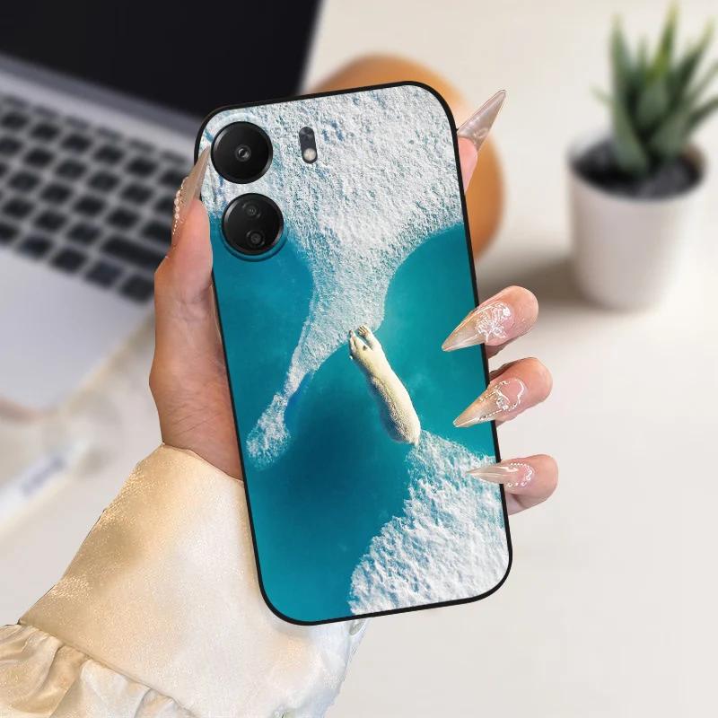 Funda Animal de Moda Para Xiaomi Redmi 13C Fundas 13 C 4G 5G Silicona Suave TPU Funda de Teléfono Cubierta Para Redmi 13R Coque Protectora
