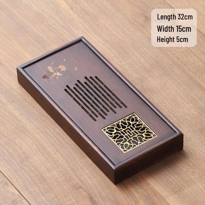 Qiwei Small Bamboo Draining Tea Tray