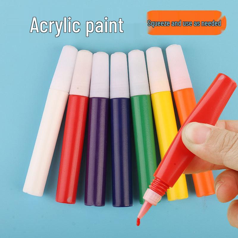 10ml Acrylfarben-Set für Kinder zum Handmalen Quadratisches Graffiti DIY Gipsfiguren