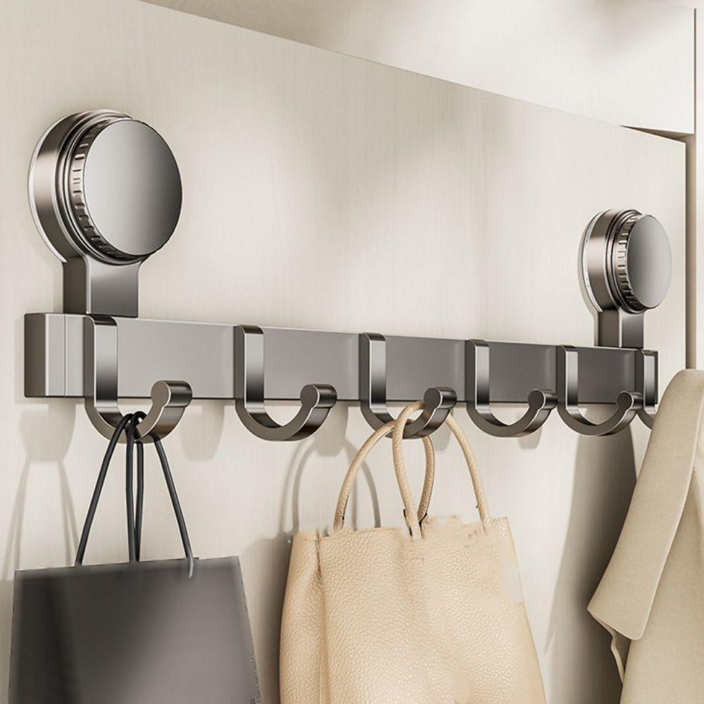 Strong Load-bearing Suction Cup Door Hook No Drilling Towel Storage Hook  Dormitory