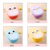 Korean Owl Cartoon Student Lunch Box - Compartmentalized Plastic Microwave Bento Box