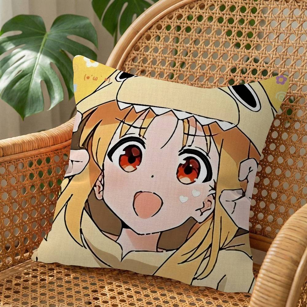 Cute Bocchi The Rock Office Cushion Pillowcase Car Cushion Cover45X45Cm Lumbar Pillowcase Sofa Pillowcover