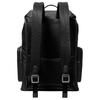 Michael Kors Hudson Signature Logo Design Beschichtetes Canvas Kunstleder Rucksack Rucksack Herren Schwarz