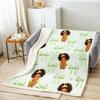 Cowgirl Fleece Throw Blanket with Western Boots  Pink Bow Fairy Tale Princess Decor Soft Flannel x Inch for Adults  Teens
