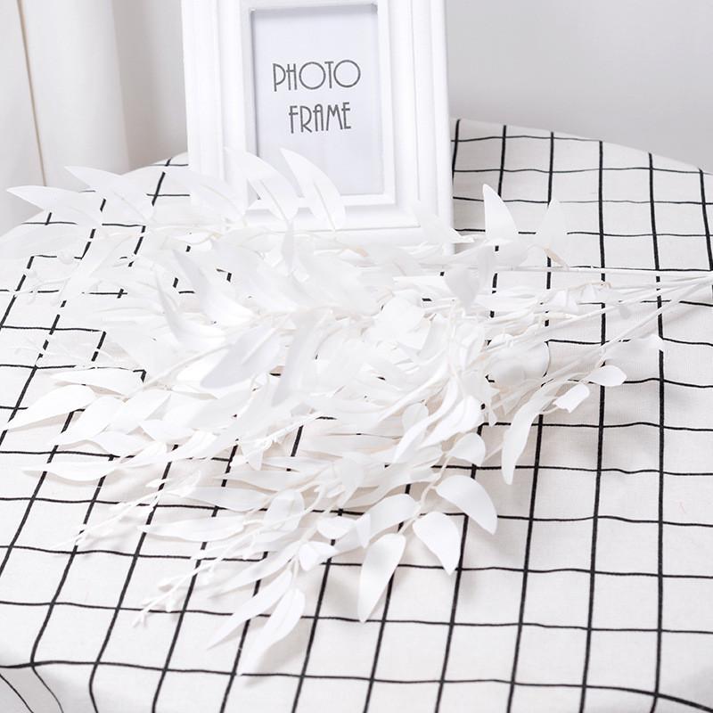 Simulated Willow Leaf Multicolor Artificial Green Plant Hotel Home Decoration