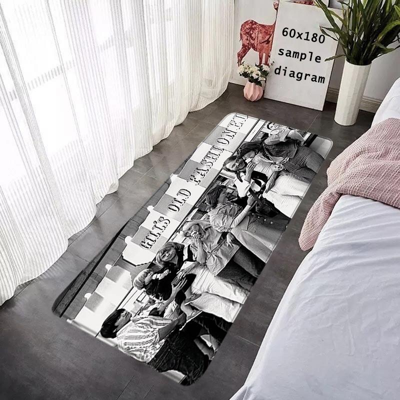 Tapis de sol Musique Pop A-ABBA Tapis Antidérapant pour Entrée Couloir Tapis Cuisine Adsorbant l'Eau Tapis Moelleux Décor de Chevet