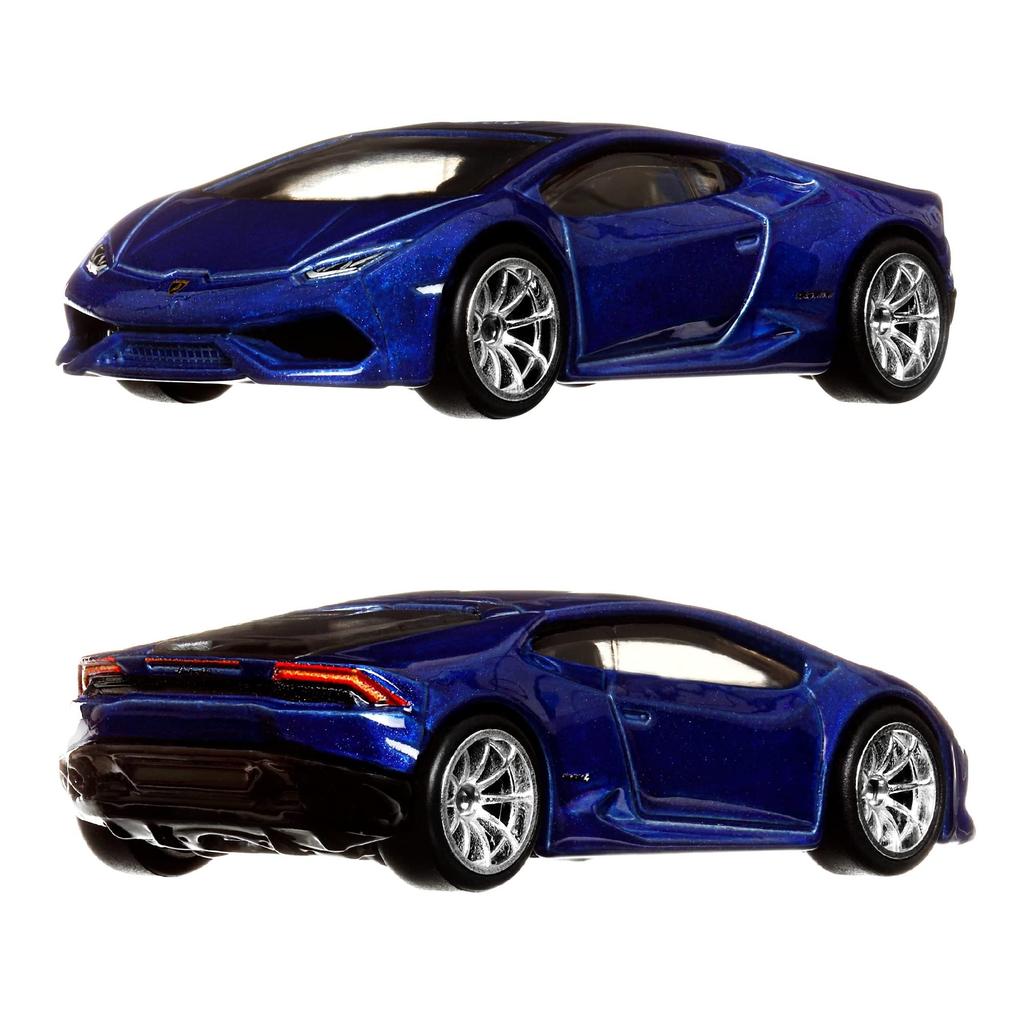 Hot Wheels Premium Lamborghini Aventador Coupe Lamborghini Huracan LP HFF32 2-Pack / 610-4 [Ages 3+] Yellow/Blue 1/64