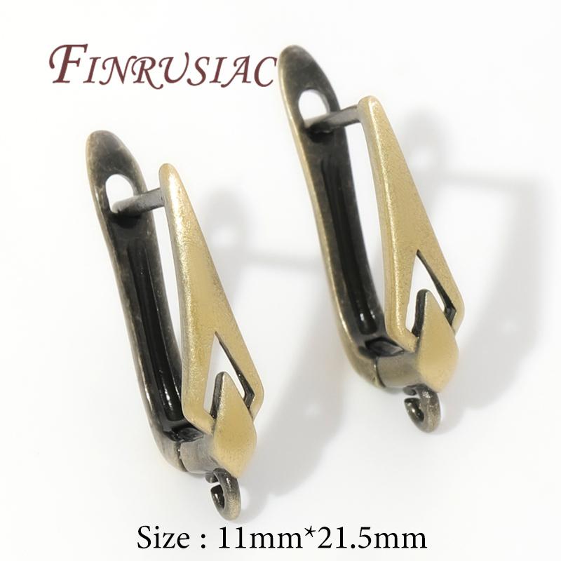 

Accessories For Earrings NEW Antique Bronze Earrings Findings For DIY Woman Jewelry Earring Hooks Clasp Earring Fixtures 1 pair античный бронзовый
